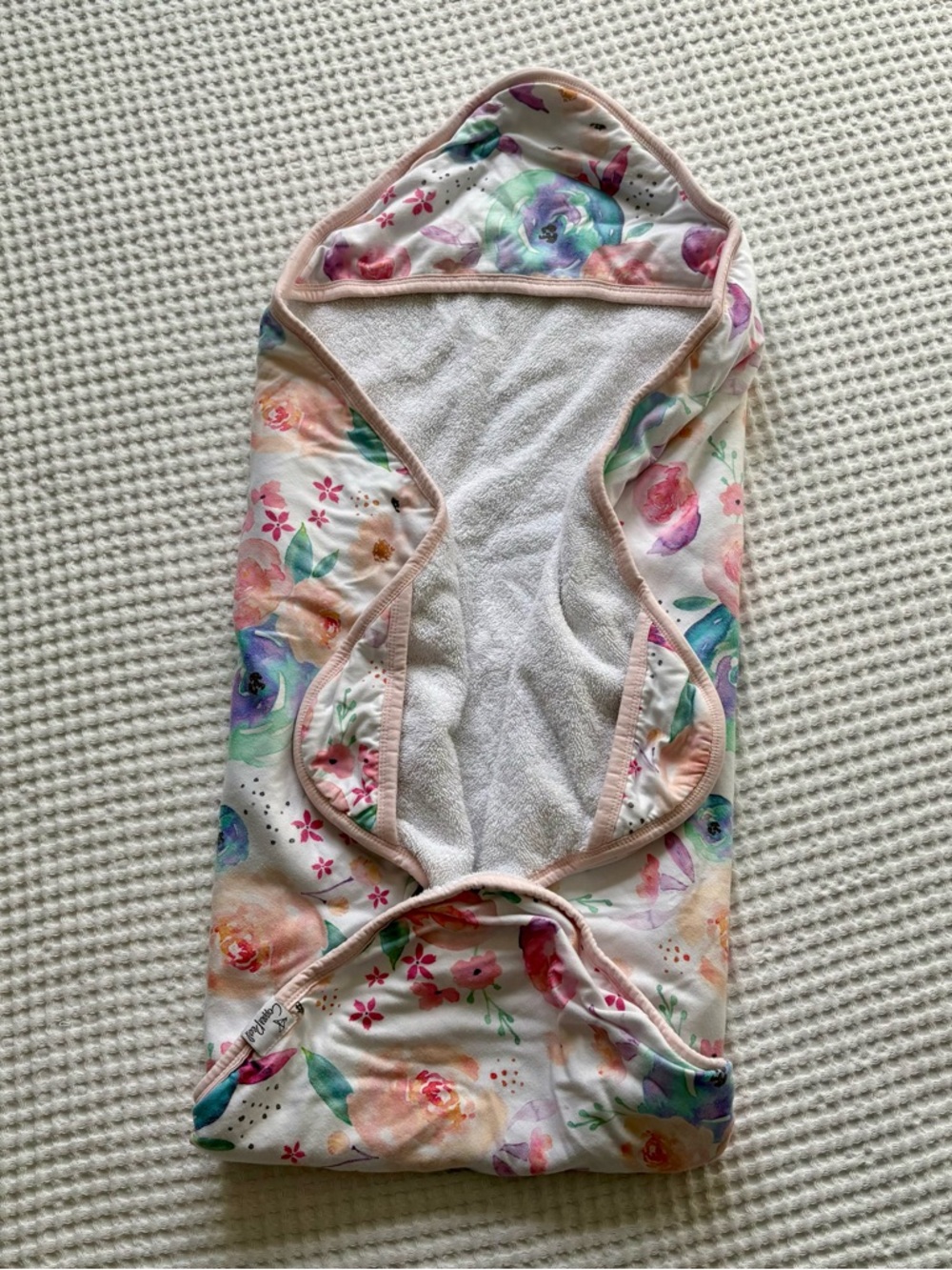 Copper Pearl Bloom Floral Hooded Premium Baby Bath Towel